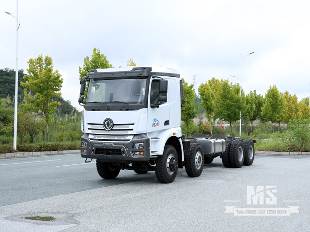 Dongfeng 8×4 Heavy Duty Chassis ລົດບັນທຸກ Off-road ສໍາລັບການປ່ຽນພິເສດ