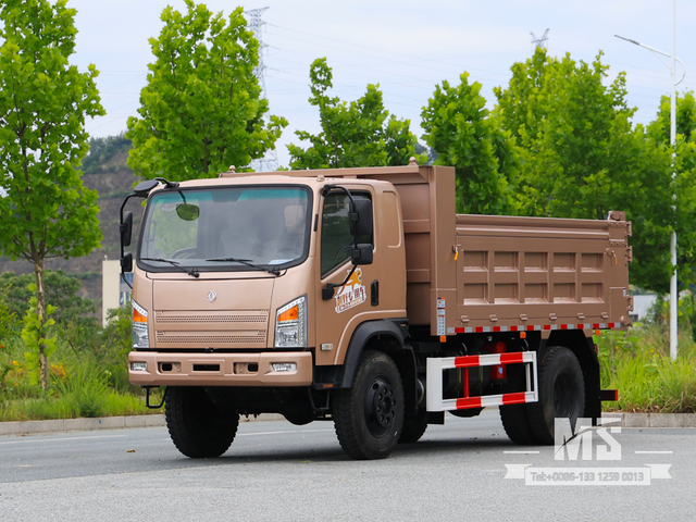 Dongfeng 10 Ton Four-wheel-drive Flathead Dump Truck (170 HP) | ລົດບັນທຸກສົ່ງອອກພິເສດ 