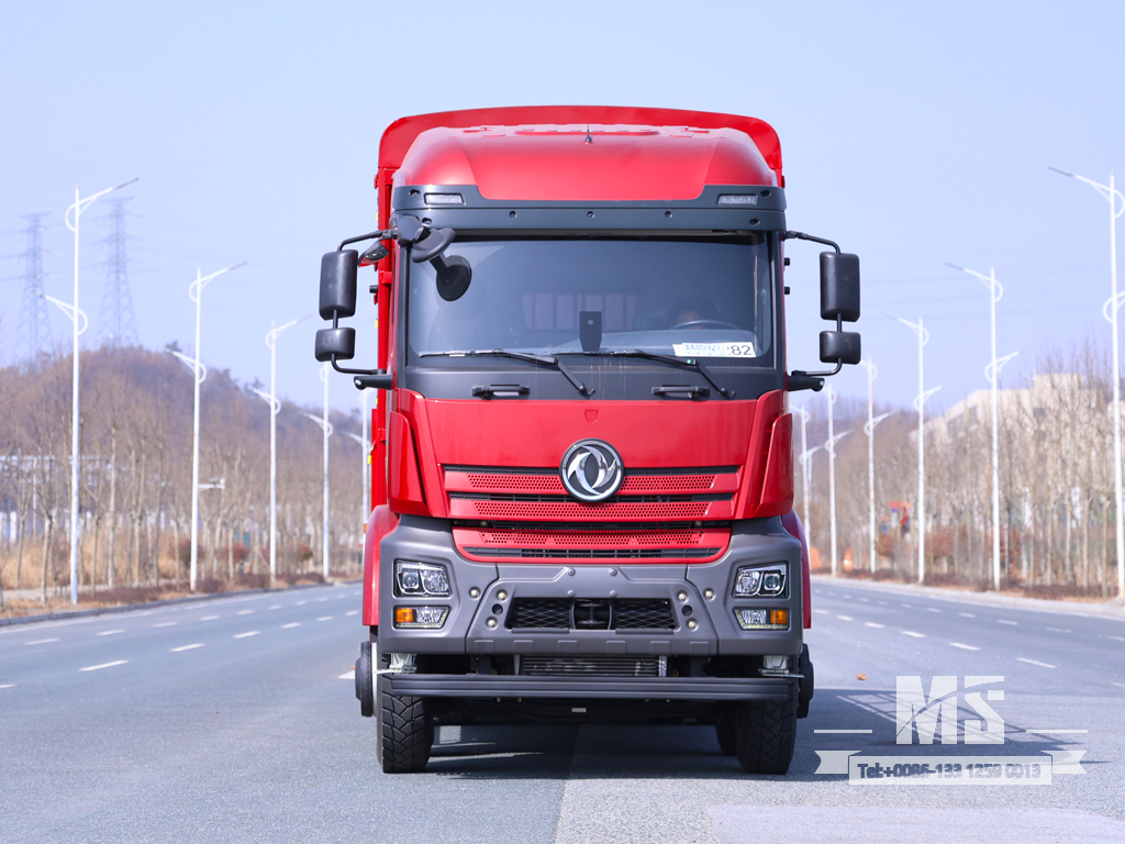 Dongfeng 31 Ton Flat-nose Extended Cab Stake Body Cargo Truck (500 HP) | ລົດບັນທຸກສົ່ງອອກພິເສດ 