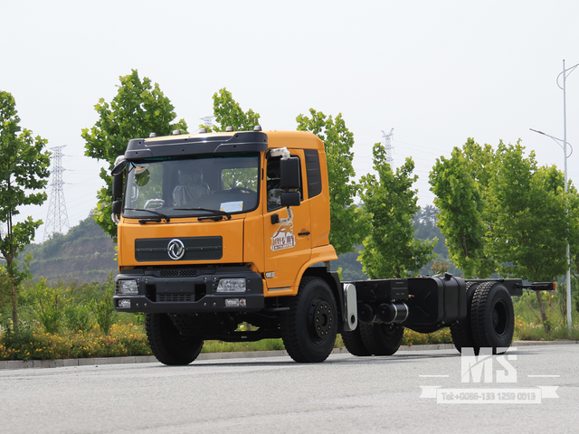 Dongfeng 4×4 Flathead Truck Chassis_4*4 260hp ລົດບັນທຸກຫົວຮາບພຽງສີ່ລໍ້ Chassis ສໍາລັບການຂາຍ_ ພິເສດລົດບັນທຸກ Chassis 