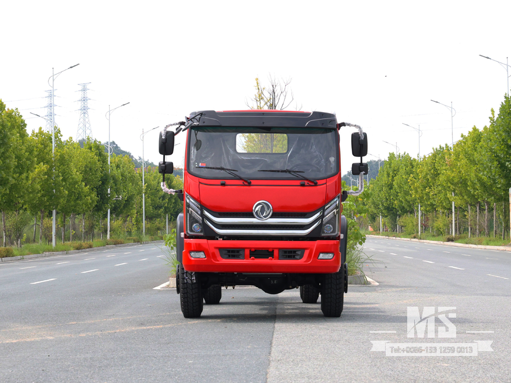 Dongfeng 4×4 Flat-head Chassis_4*4 170HP Conventional Truck Truck Four Wheel Drive Chassis for Sale_ ພິເສດ Export Chassis 