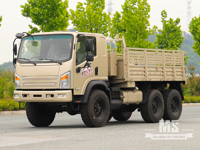 Dongfeng 6X6 Grey Flat-head EQ2082 170HP SingleRow Cab Trucks 6WD ລົດບັນທຸກ Off-road 